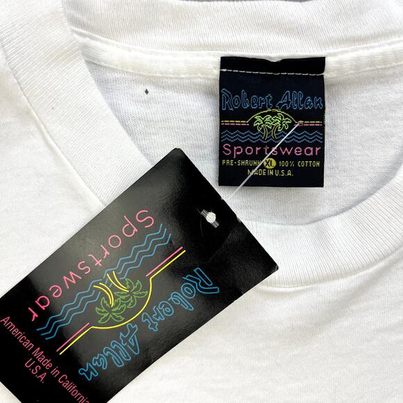 Vintage Bear Nature T-Shirt Adult XL White Lake Winnipesaukee Animals Wildlife - Picture 4 of 9